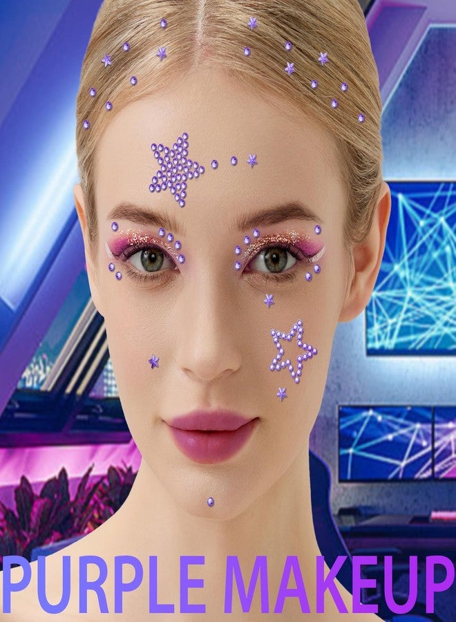 تينيتور ملصقات وجه تينيتور، أحجار كريمة على شكل نجوم للأطفال والنساء، أحجار الراين ذاتية اللصق لتزيين الوجه والجسم والشعر، إكسسوارات على شكل نجوم للنساء والأطفال - Image 3